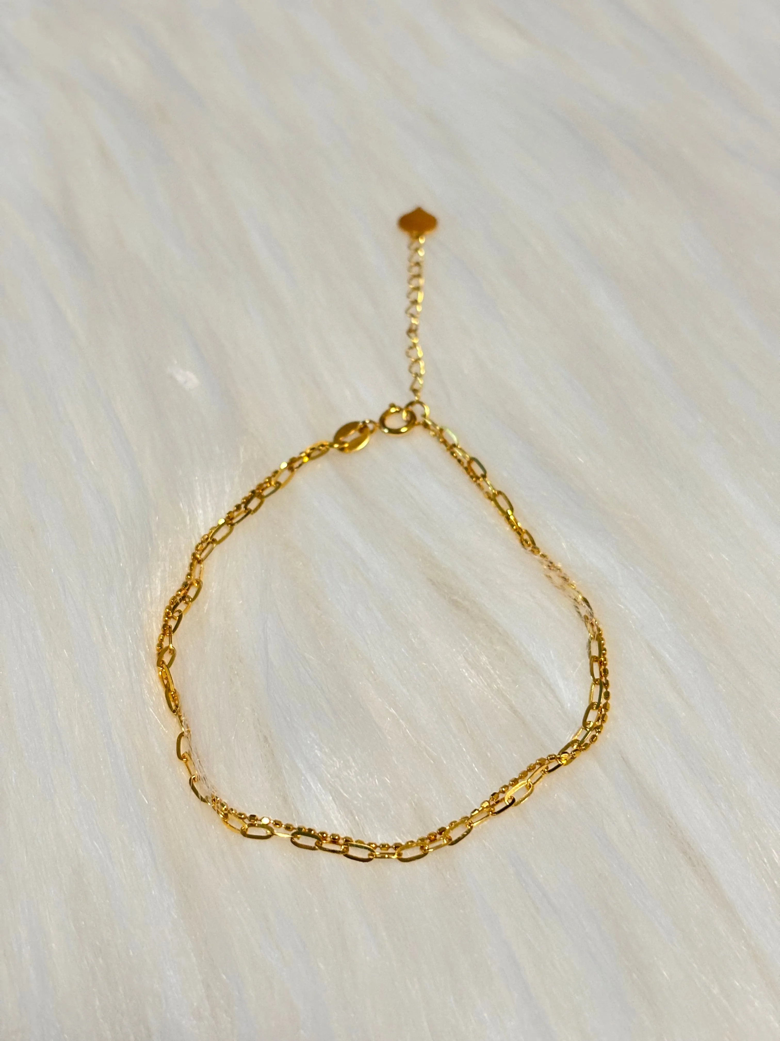 18K Gold Double Bracelet