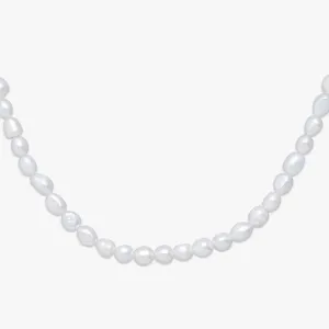 6MM Oval Pearl Necklace