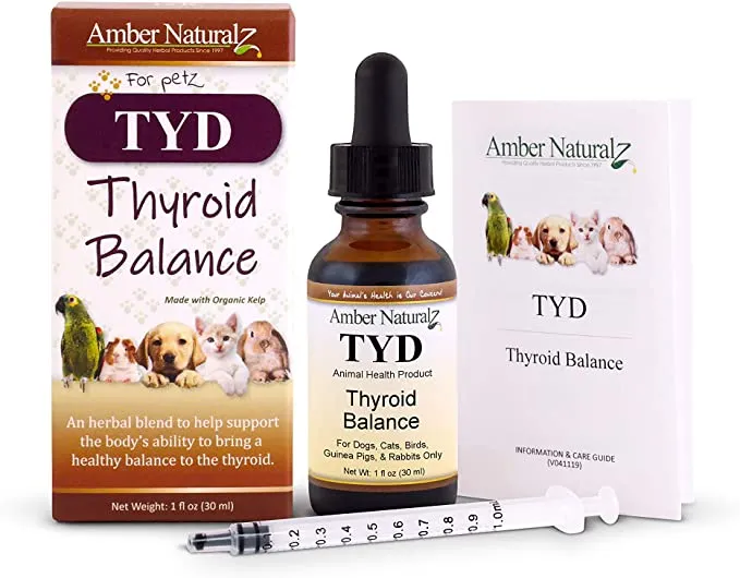 Amber Naturalz TYD - Thyroid Balance - for Pets, 1 Ounce