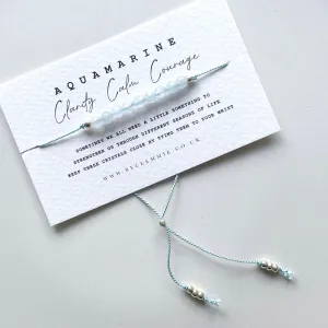 Aquamarine Crystal Bracelet