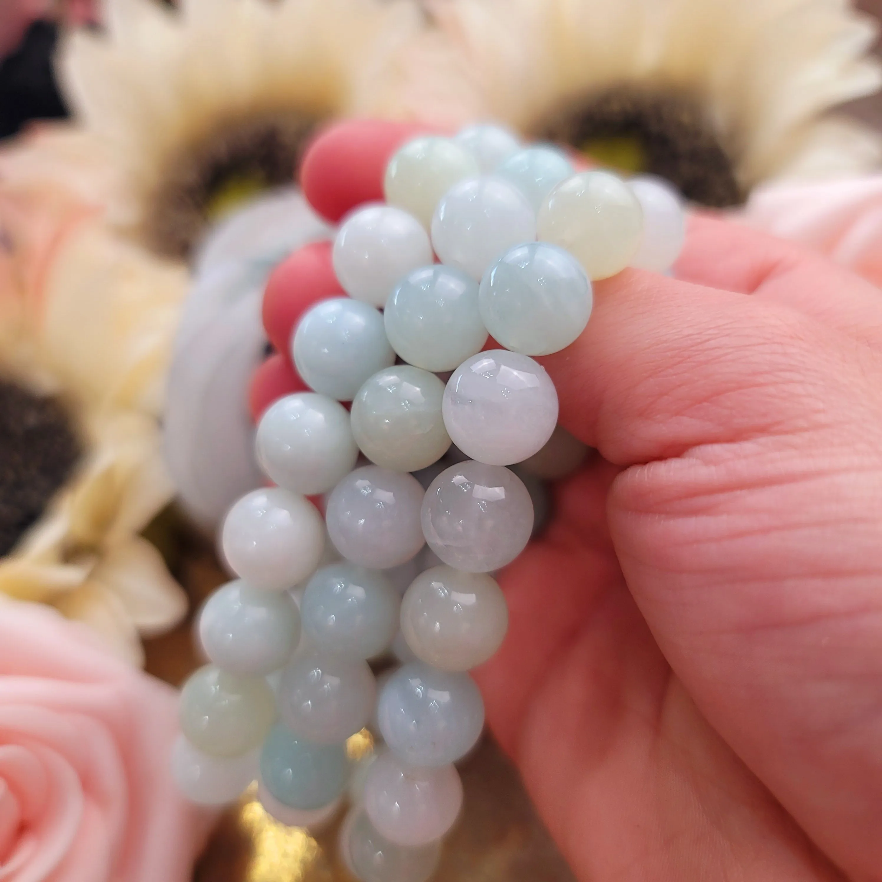 Aquamarine Seafoam Bracelet for Calm Communication