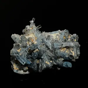 Aquamarine Specimen with Feldspar and Black Tourmaline, Erongo Mountain, Erongo Region, Namibia, Erongo Aquamarine Crystal, Crystal Healing