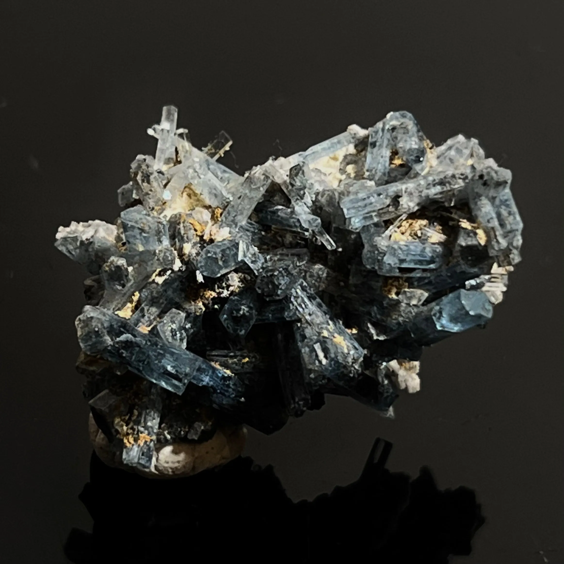 Aquamarine Specimen with Feldspar and Black Tourmaline, Erongo Mountain, Erongo Region, Namibia, Erongo Aquamarine Crystal, Crystal Healing
