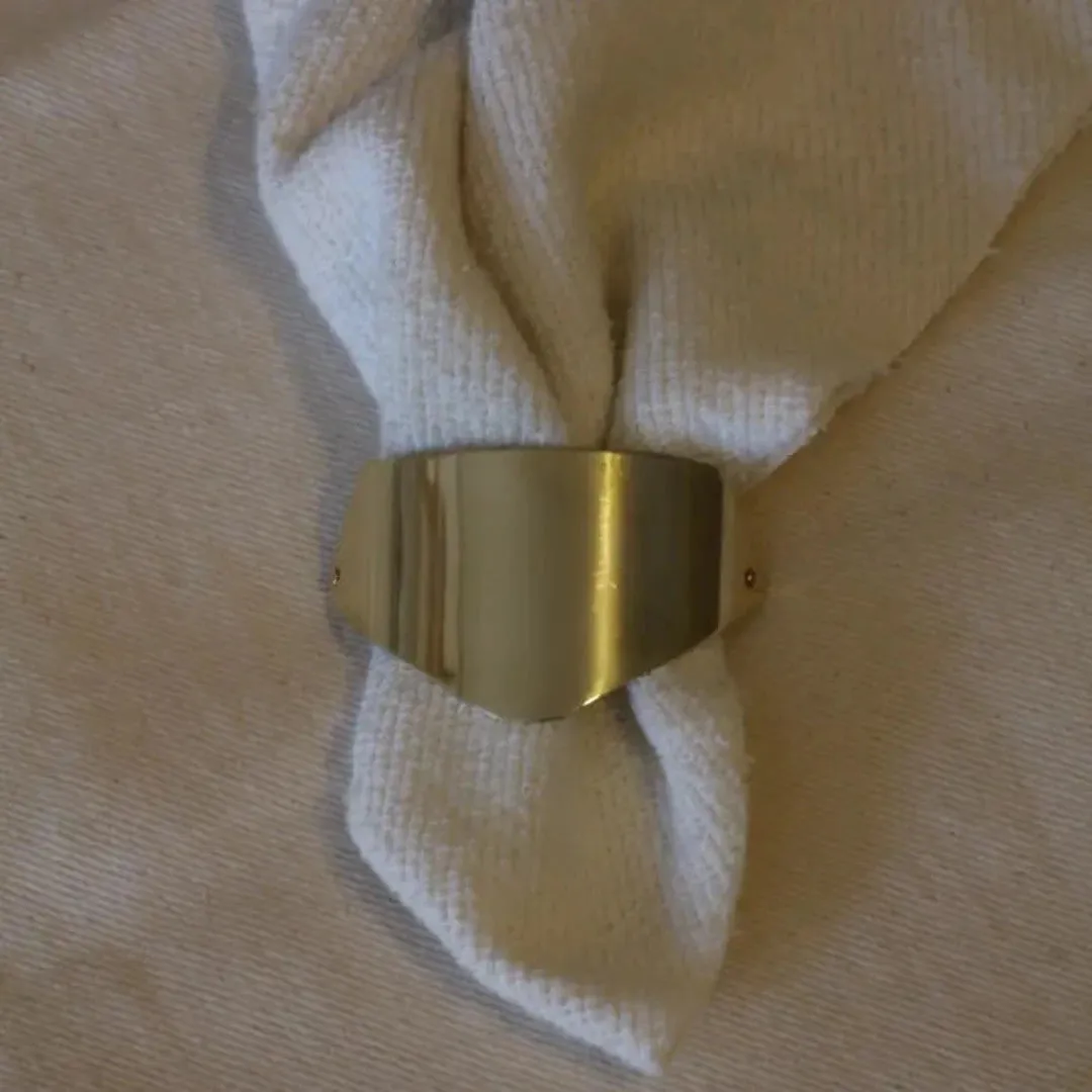 Brass Shield Barrette