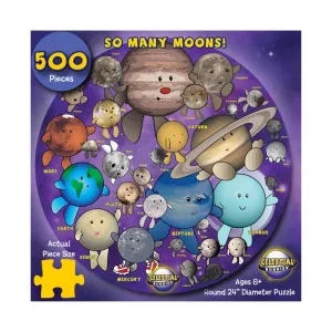 Celestial Buddies: So Many Moons! 500 Pc Puzzle