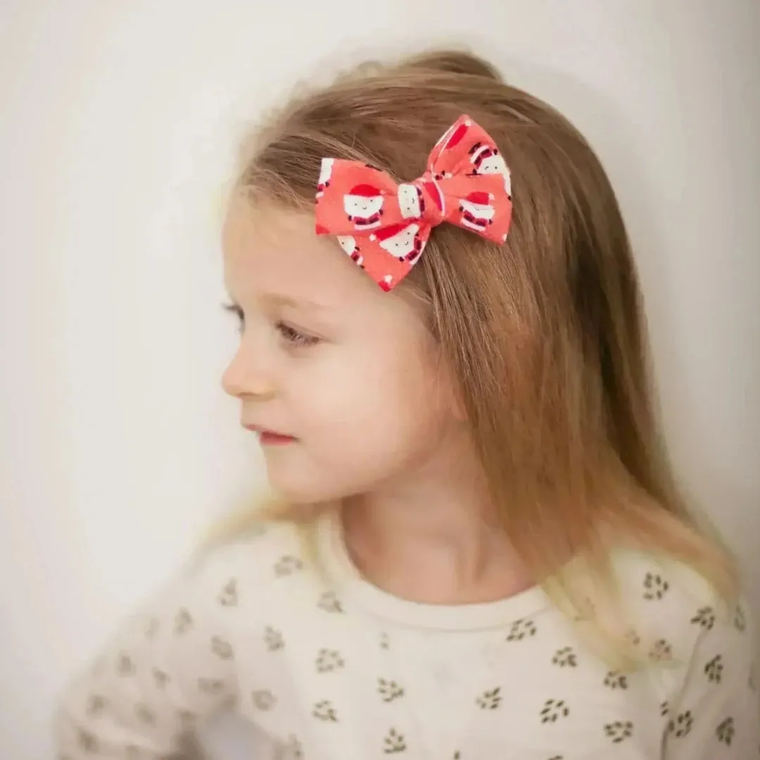 Christmas Floral Hand-Tied Bow