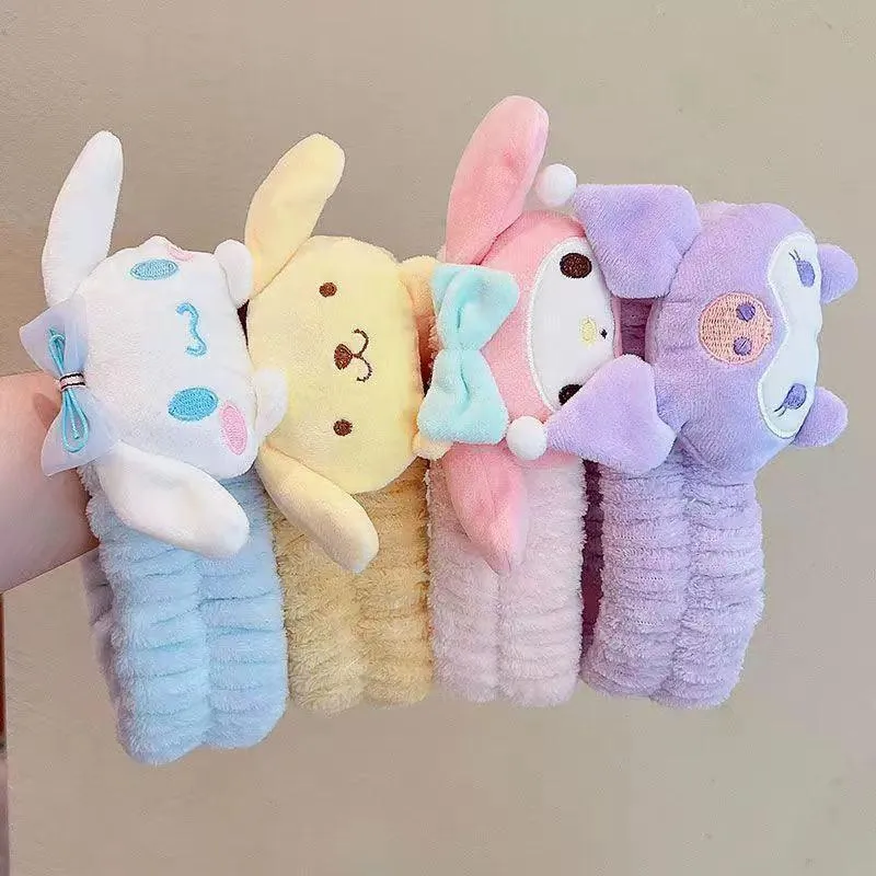 Cute Sanrio Hair Accessories Ultra Soft Makeup Face Spa Headbands