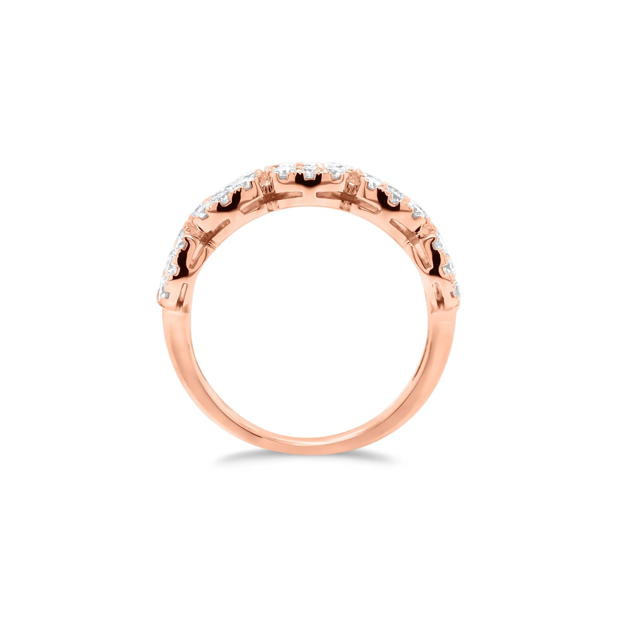 Diamond Cushion Wedding Band
