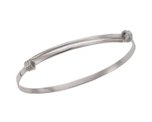 E. L. Designs Silver Signature Petite Bangle BR16812
