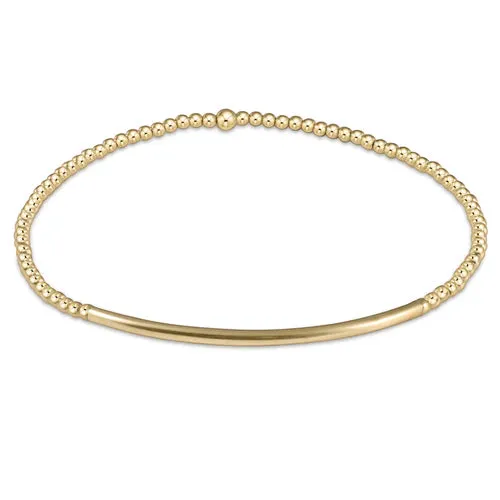 enewton classic gold 2mm bead bracelet - bliss bar gold