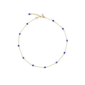 Gemma lapis necklace