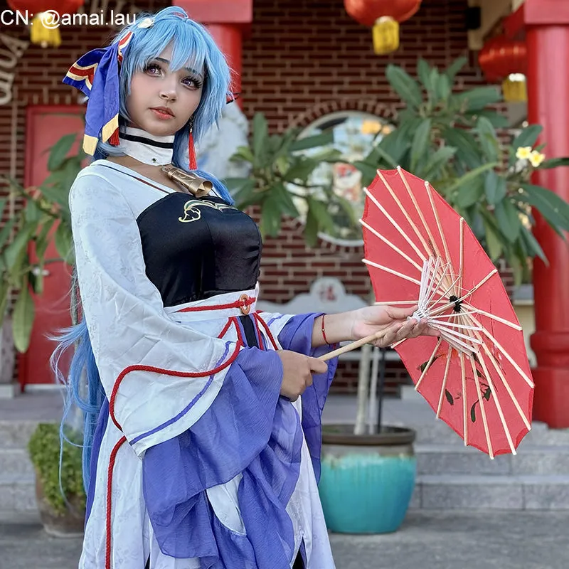 Genshin Impact Ganyu Hanfu Cosplay Costume