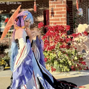 Genshin Impact Ganyu Hanfu Cosplay Costume