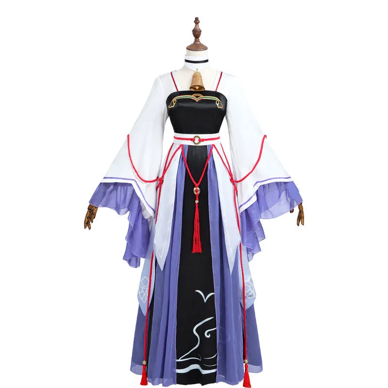 Genshin Impact Ganyu Hanfu Cosplay Costume