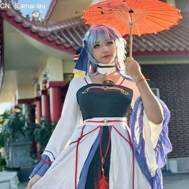 Genshin Impact Ganyu Hanfu Cosplay Costume