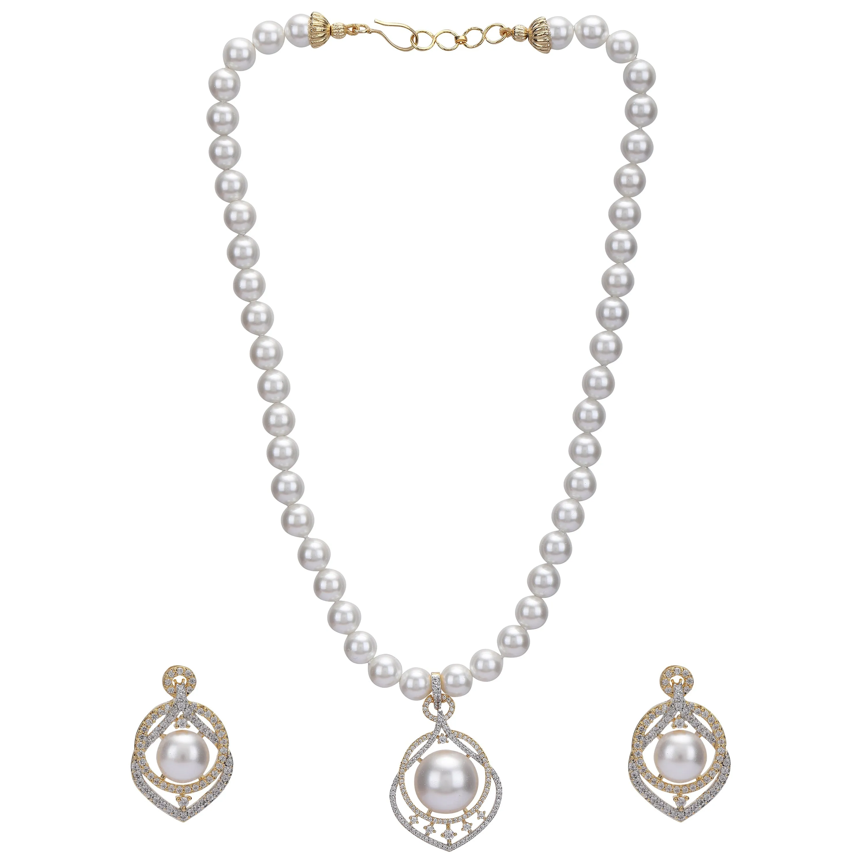 Karuna Naavya Zircon Pendant Set