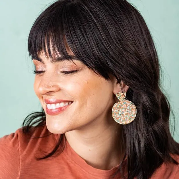Large Confetti Circle Earrings