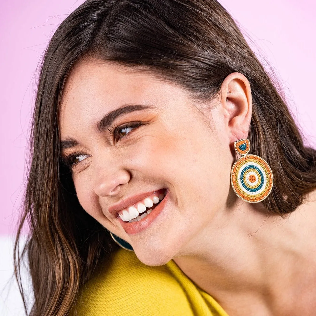 Large Confetti Circle Earrings