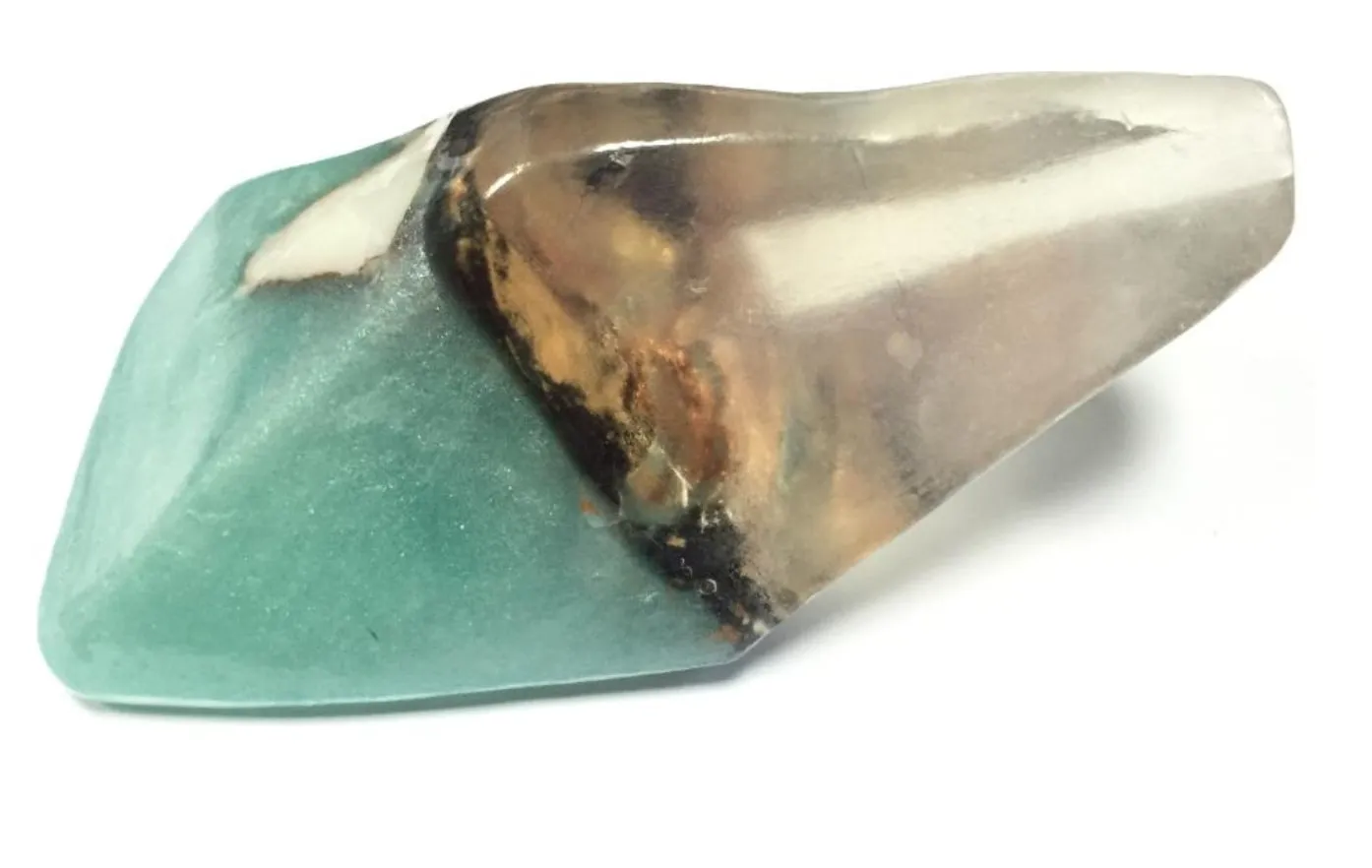 Large Vegan Aquamarine Mermaid Crystal Healing Soap, bracelet, in a Luxury box plus a FREE Bamboo Dish Best Spiritual Gift
