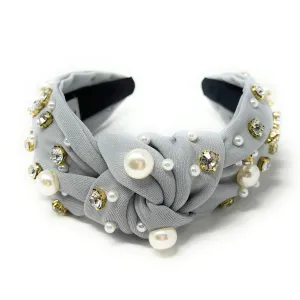 Leslie Jeweled Knotted Headband (more colors)