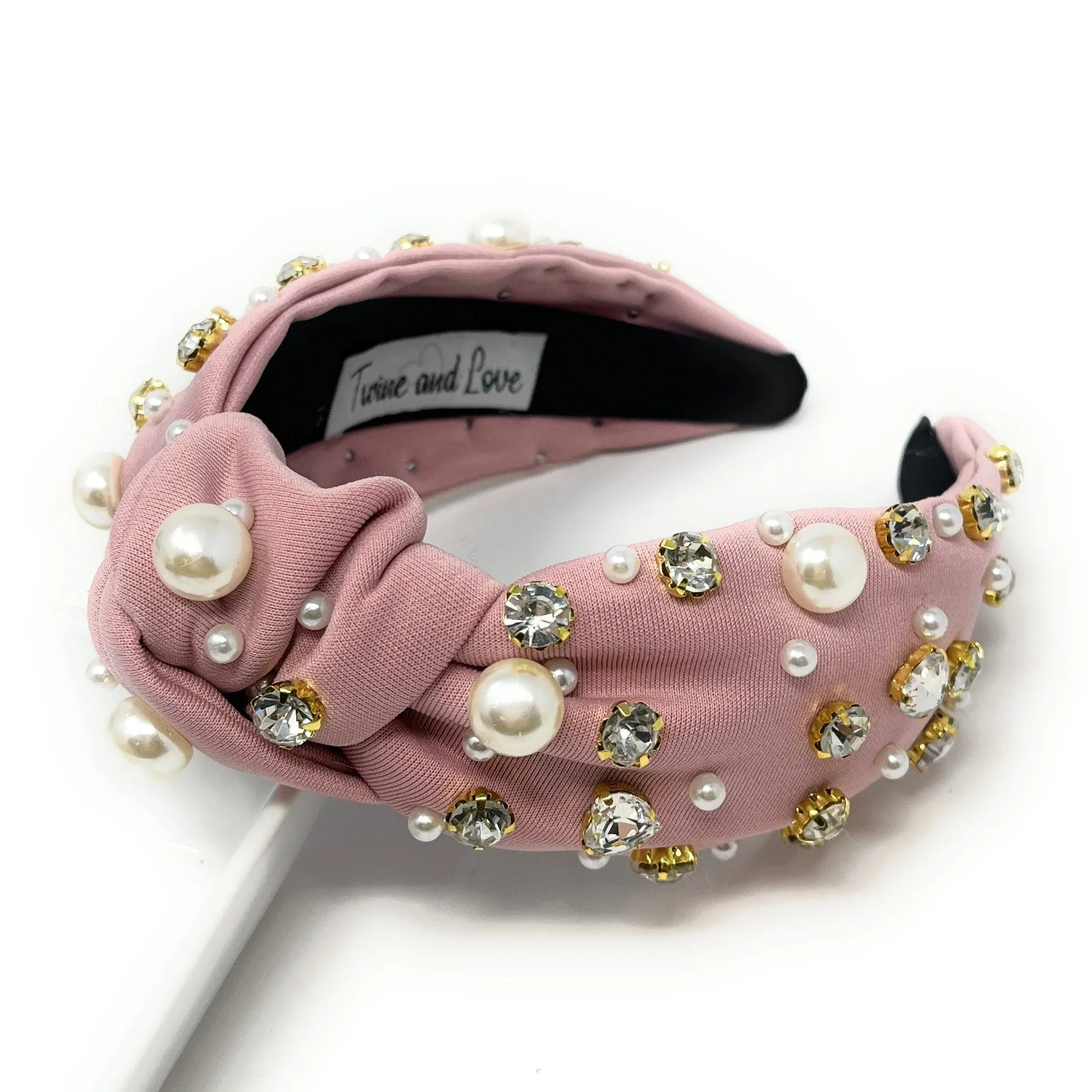 Leslie Jeweled Knotted Headband (more colors)