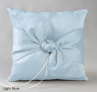 Love Knot in Color Ring Pillow