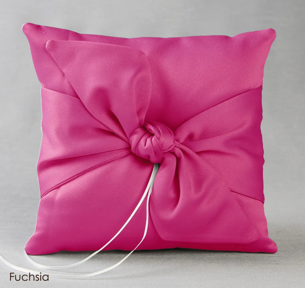 Love Knot in Color Ring Pillow