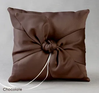 Love Knot in Color Ring Pillow