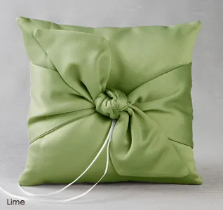 Love Knot in Color Ring Pillow