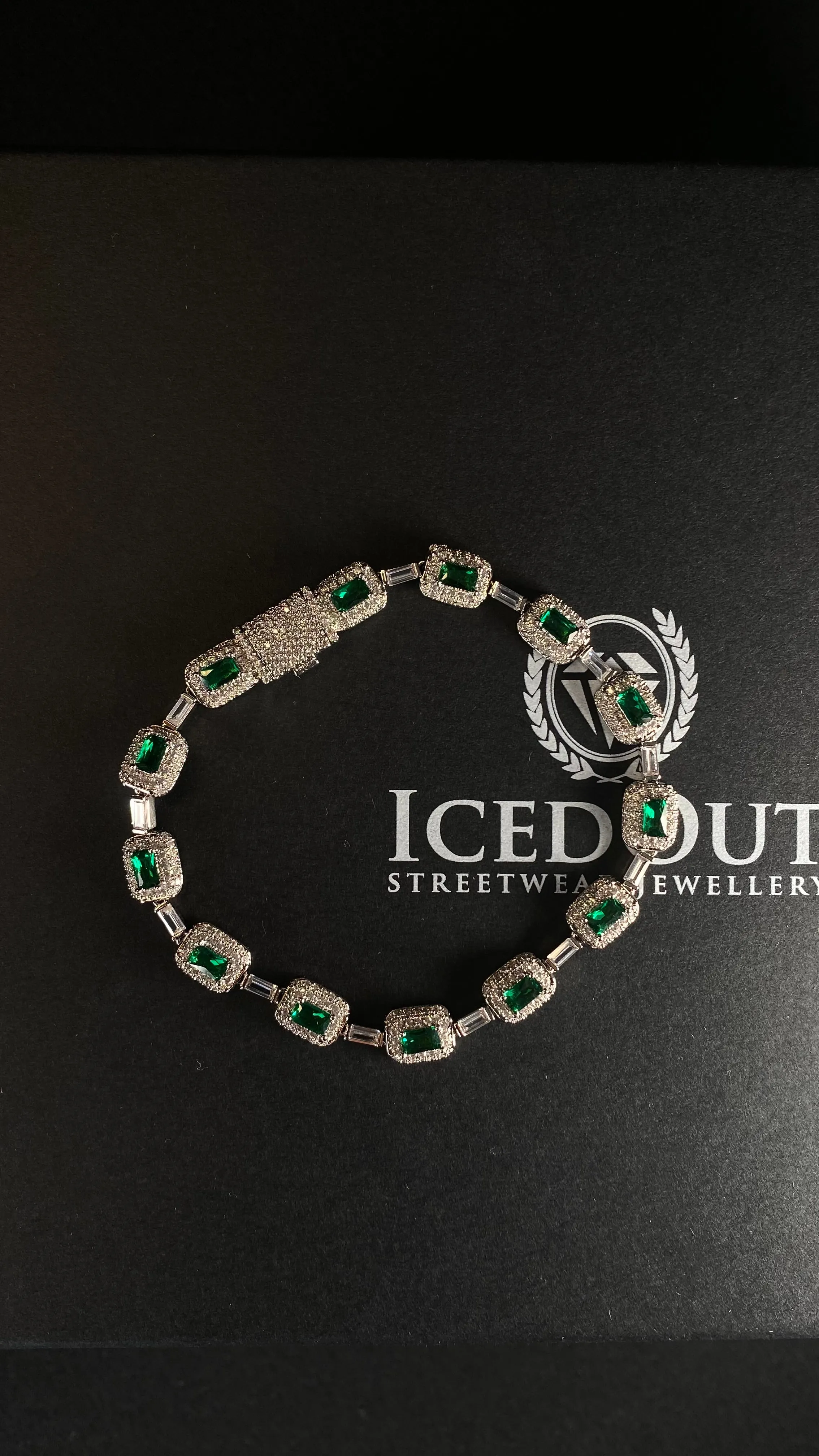 Luxury Iced Out Emerald-Cut Bracelet