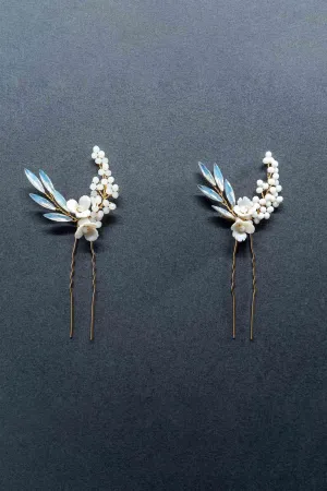 Opal Hair Pins