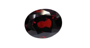 Red Zircon, Oval 18.81ct