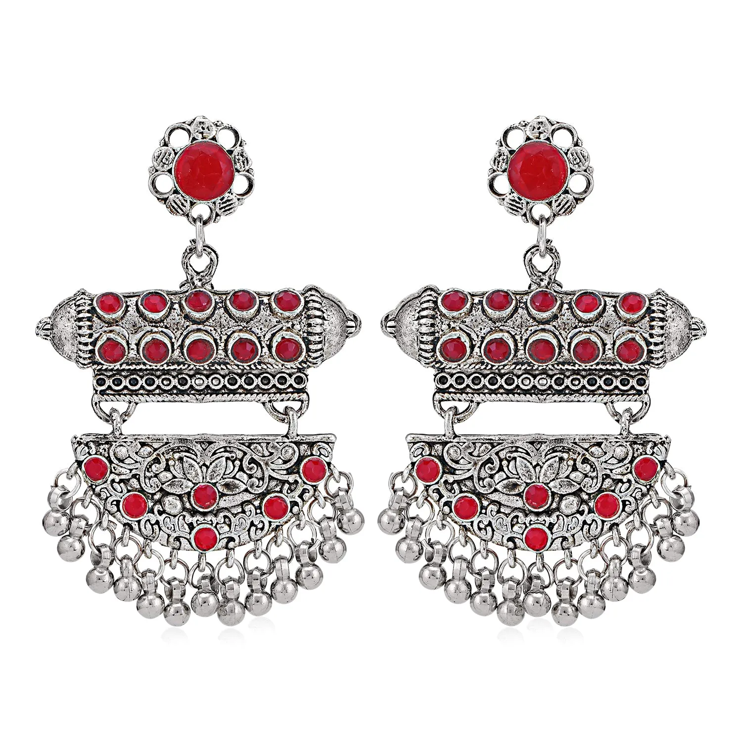 Sukkhi Fascinating Oxidised Chandelier Earring for Women