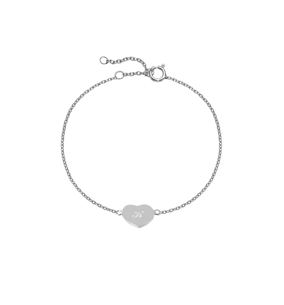 THE SCRIPT HEART BRACELET