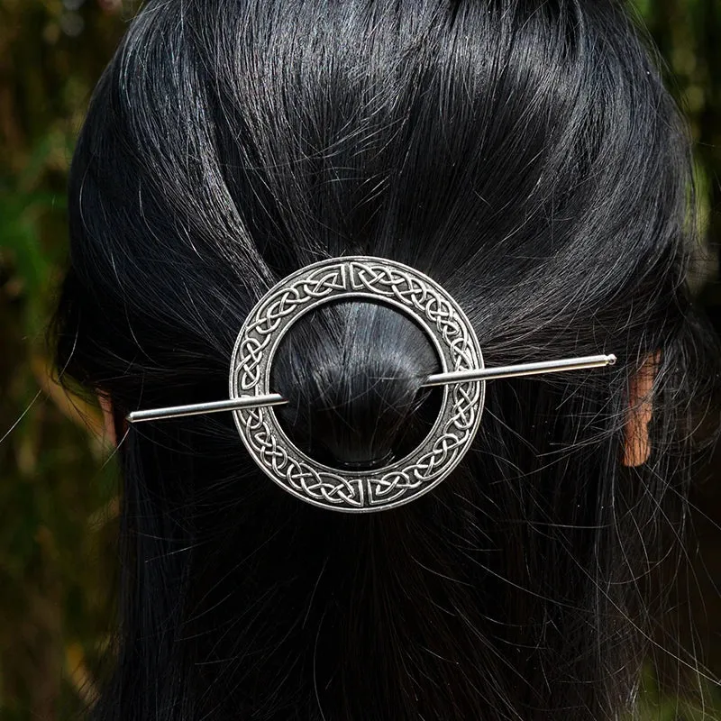 Witch Crescent Moon Cicada Butterfly Hair Barrette Woodland Pagan Hairpin for women wicca Gift